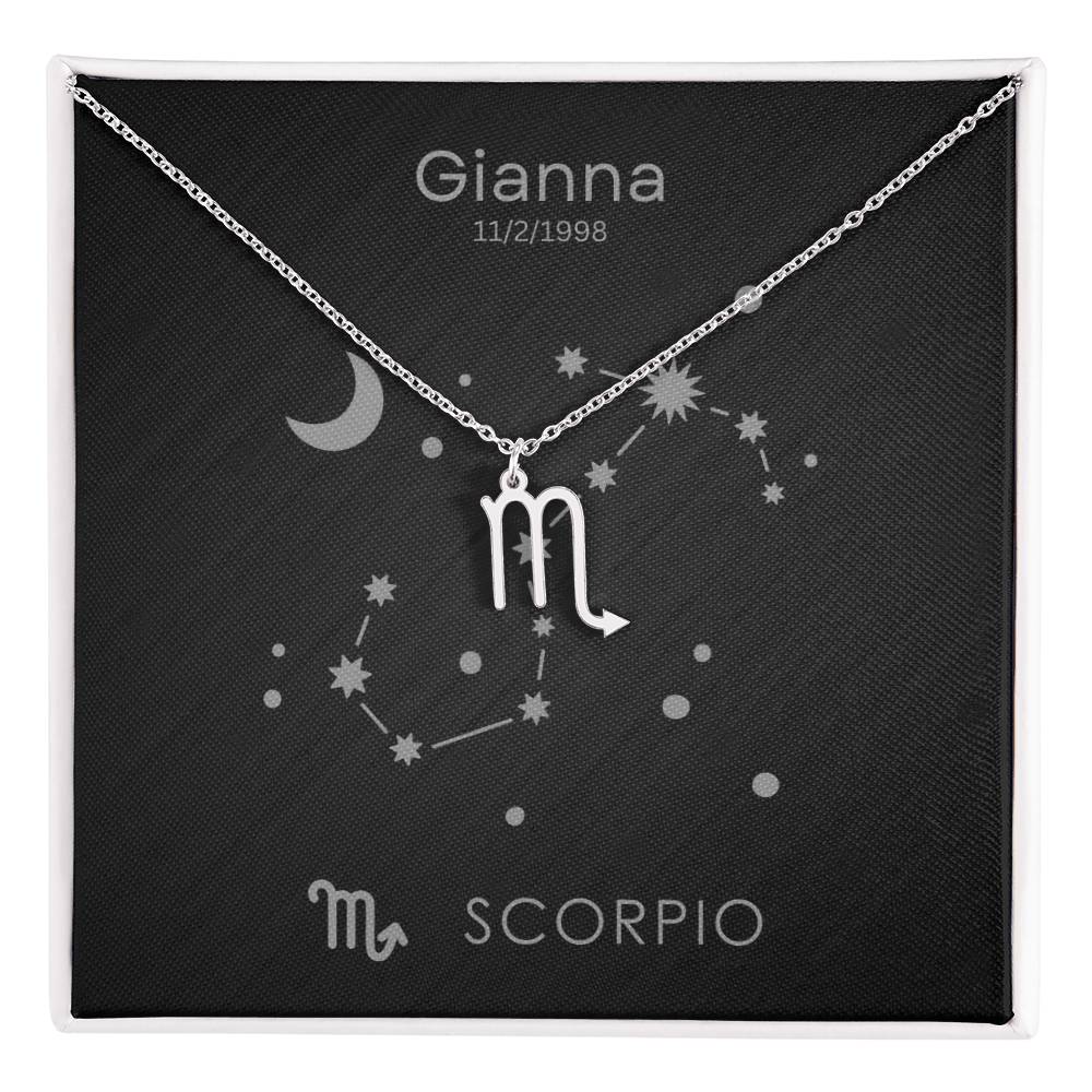 Scorpio Zodiac Necklace