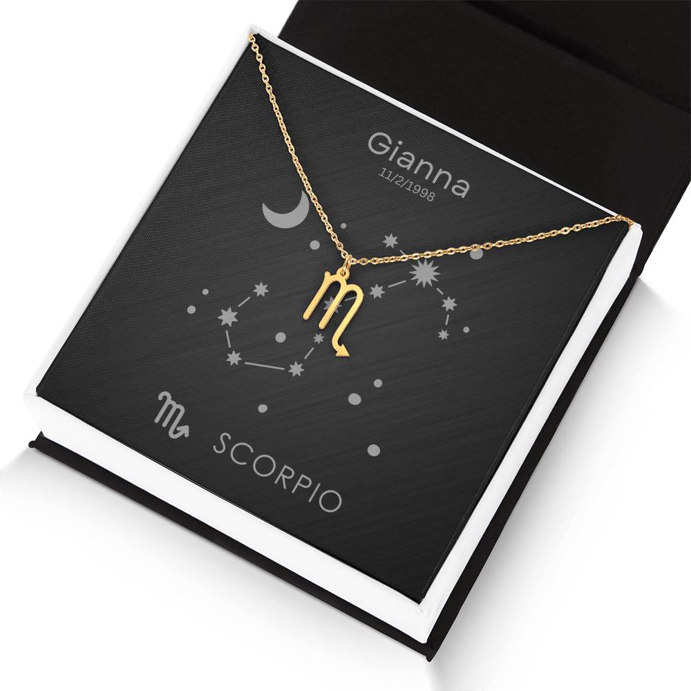 Scorpio Zodiac Necklace