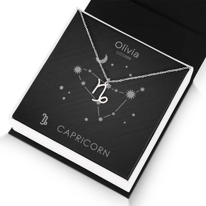 Capricorn Zodiac Necklace