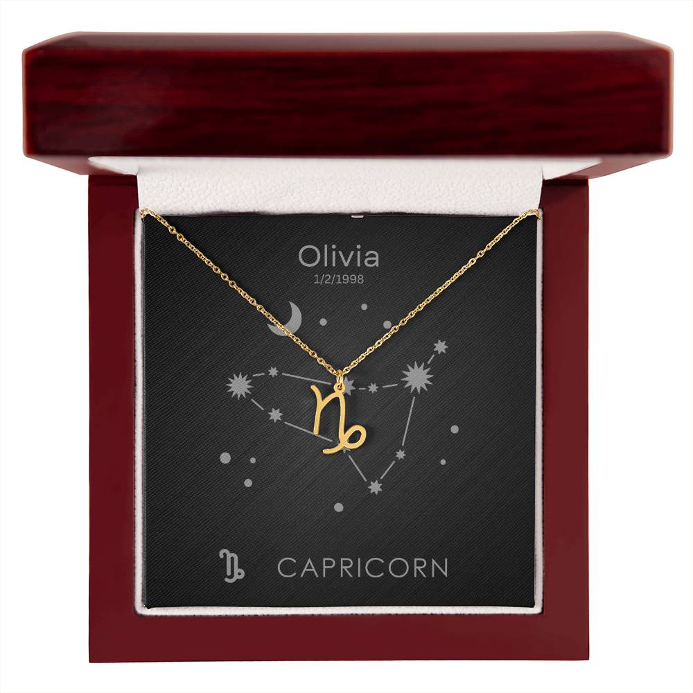 Capricorn Zodiac Necklace