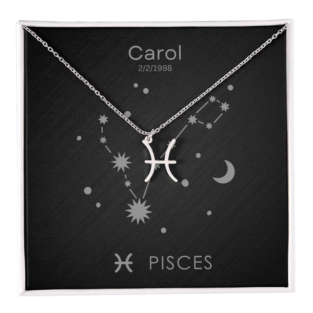 Pisces Zodiac Necklace