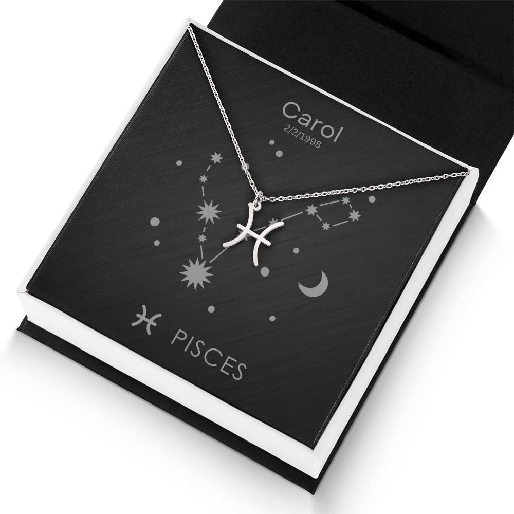 Pisces Zodiac Necklace