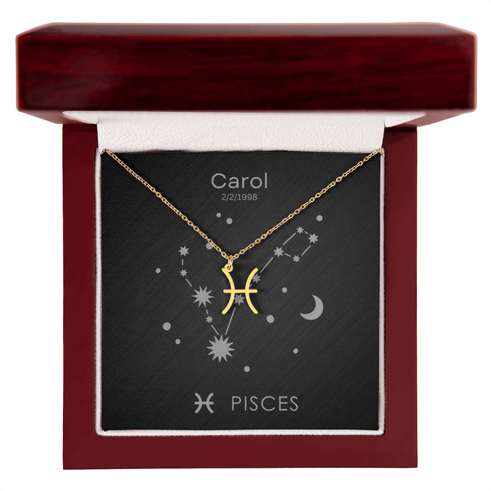 Pisces Zodiac Necklace