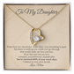 To My Daughter "100% Survival Rate" Necklace | Resilience & Strength Gift | Heart Pendant for Hard Days from Mom